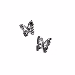 3D Butterfly Silver Mini