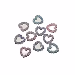 3d Pearl Hearts
