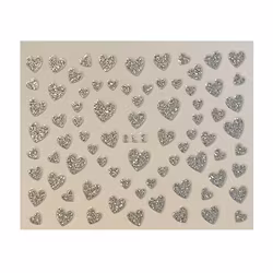 Sticker Heart Silver