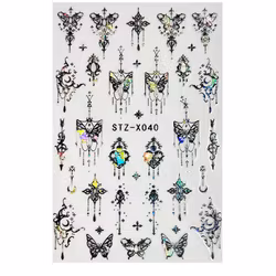 Sticker Butterfly Black