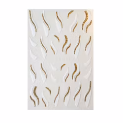 Sticker Swirl White/Gold