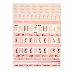 Sticker Dior/Saint Laurent Pink