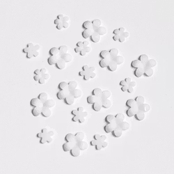 3d Flower White