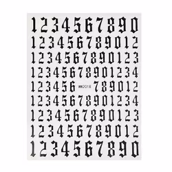 Sticker Numbers Black