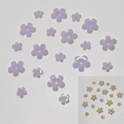 3d Flower Purple Color Changing