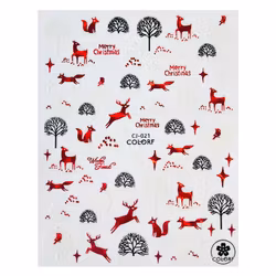 Sticker Christmas Red