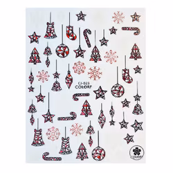 Sticker Christmas Red