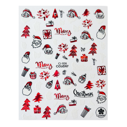 Sticker Christmas Red