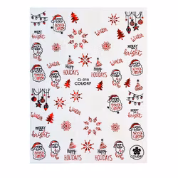 Sticker Christmas Red