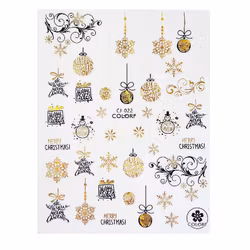 Sticker Christmas Gold