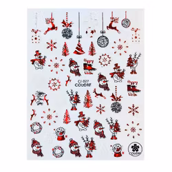 Sticker Christmas Red