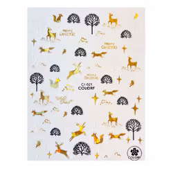 Sticker Winter Gold