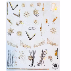 Sticker Winter Gold