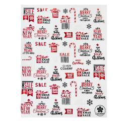 Sticker Christmas Red