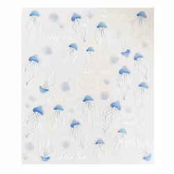 Sticker Jellyfish Blue