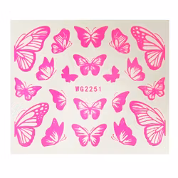 Watersticker Butterfly Neon