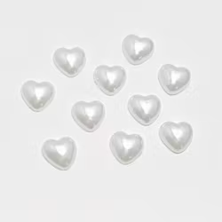 Mermaid White Heart 4mm