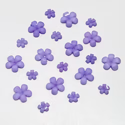 3d Flower Light Purple
