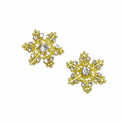 3d Snowflake Gold
