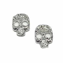 3d Skull Silver