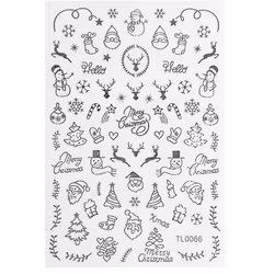 Sticker Christmas Silver