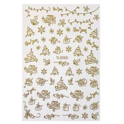 Sticker Christmas Gold