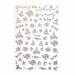 Sticker Christmas Silver