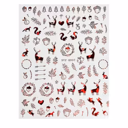 Sticker Christmas Red