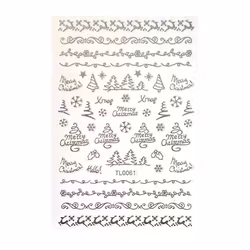 Sticker Christmas Silver