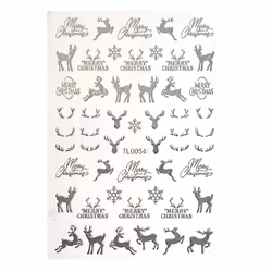 Sticker Christmas Silver