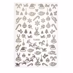 Sticker Christmas Silver