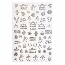 Sticker Christmas Silver