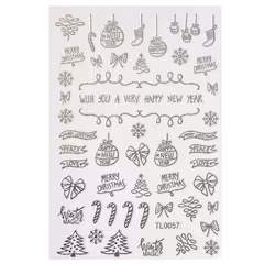 Sticker Christmas Silver