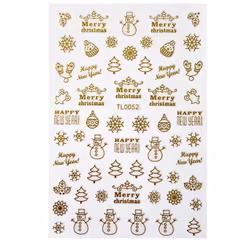 Sticker Christmas Gold