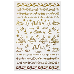 Sticker Christmas Gold