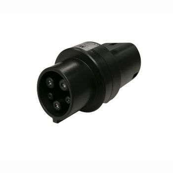 Adapter Type 2 til Type 1 sort