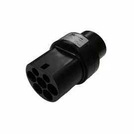 Adapter Type 2 til Type 1 sort