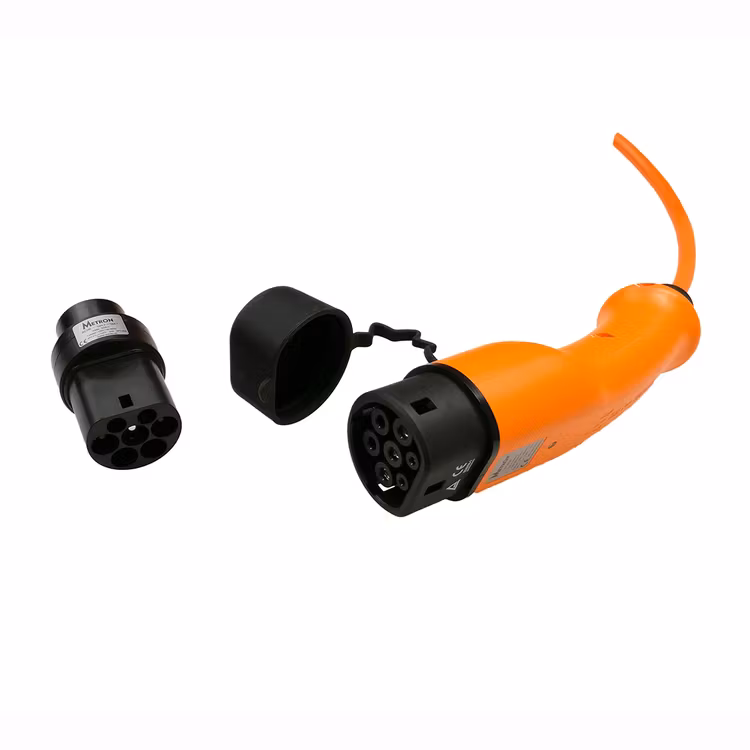 Adapter Type 2 til Type 1 sort