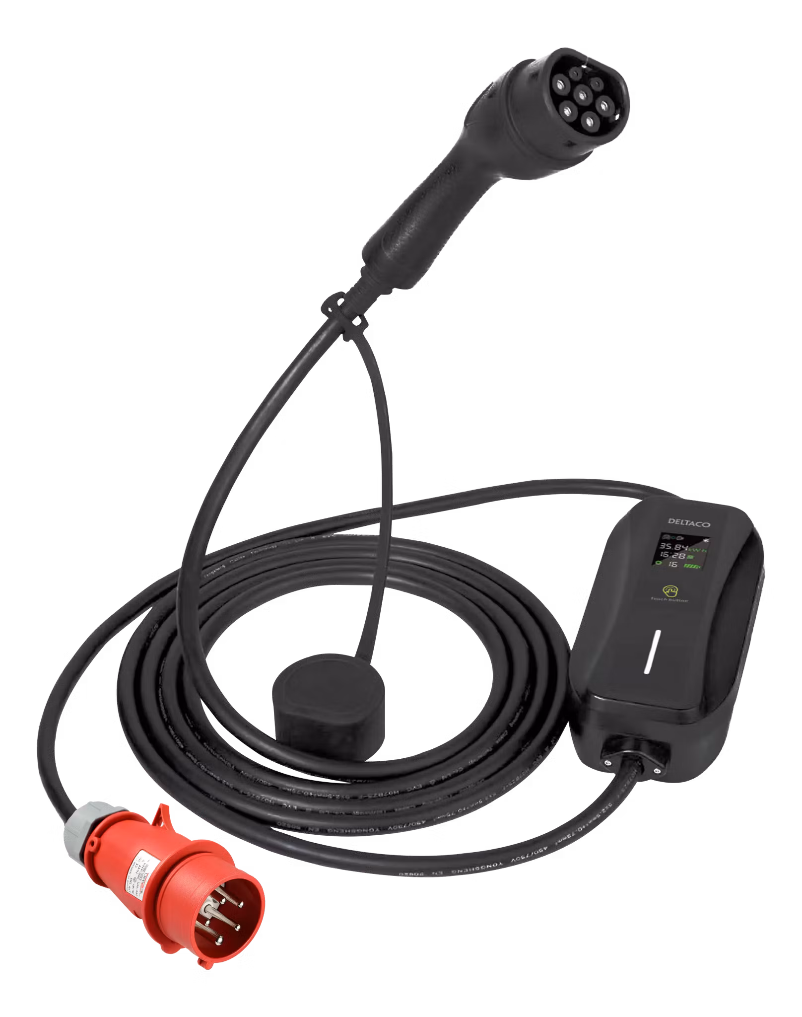 Ladekabel 3-faset til Type 2, 11kW