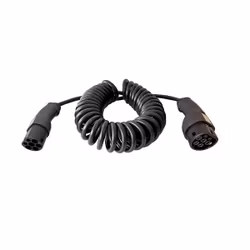 Ladekabel med Tesla-knap, 3-faset, 20A, 13,8kW, spiral