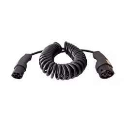 Ladekabel med Tesla-knap, 3-faset, 20A, 13,8kW, spiral