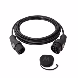 Ladekabel til elbil Type 2, 20A/32A, 3-faset, 13,8 kW/22kW, ekstra lang