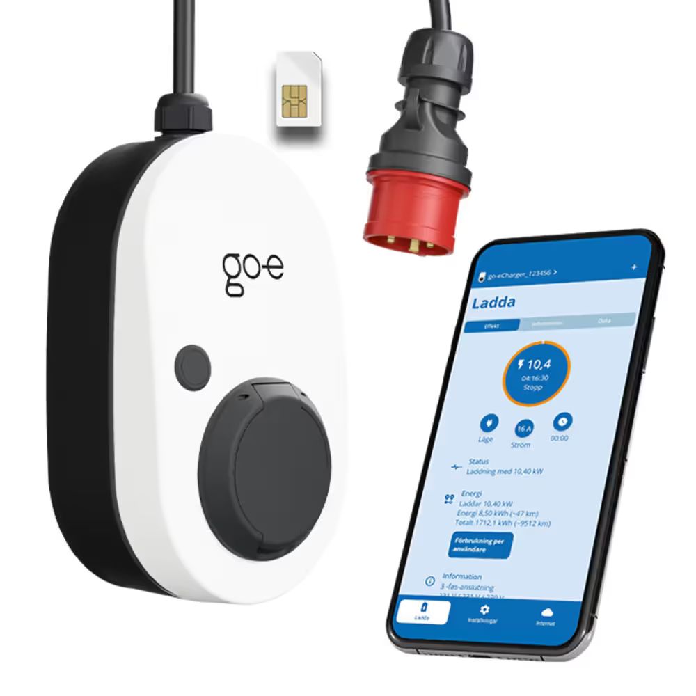 go-e Charger Gemini Flex 2.0 (4G) + 2,5 m ladekabel