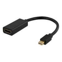 Mini DisplayPort to HDMI adapter, 4K 60Hz, 0.2m, black