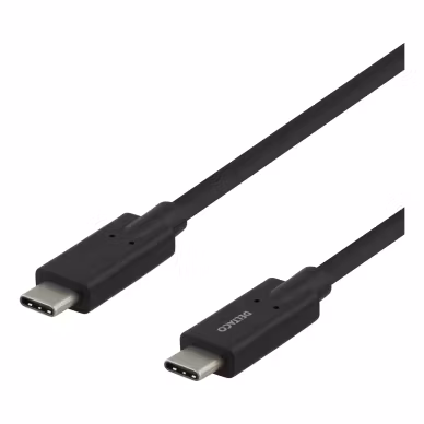 Deltaco Laddningskabel USB-C till USB-C, 2 m
