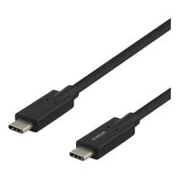 Deltaco Laddningskabel USB-C till USB-C, 2 m