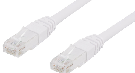 Deltaco - Patchkabel U/UTP Cat6 2m, vit