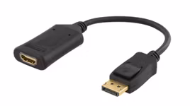 DELTACO DisplayPort till HDMI 2.0b-adapter Vit