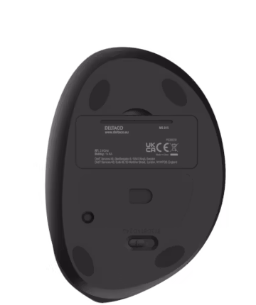 Deltaco Ergonomisk Trådlös Mus, USB-mottagare