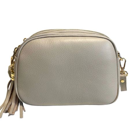 Gloria beige Italiensk skinnveske, håndlaget i Firenze